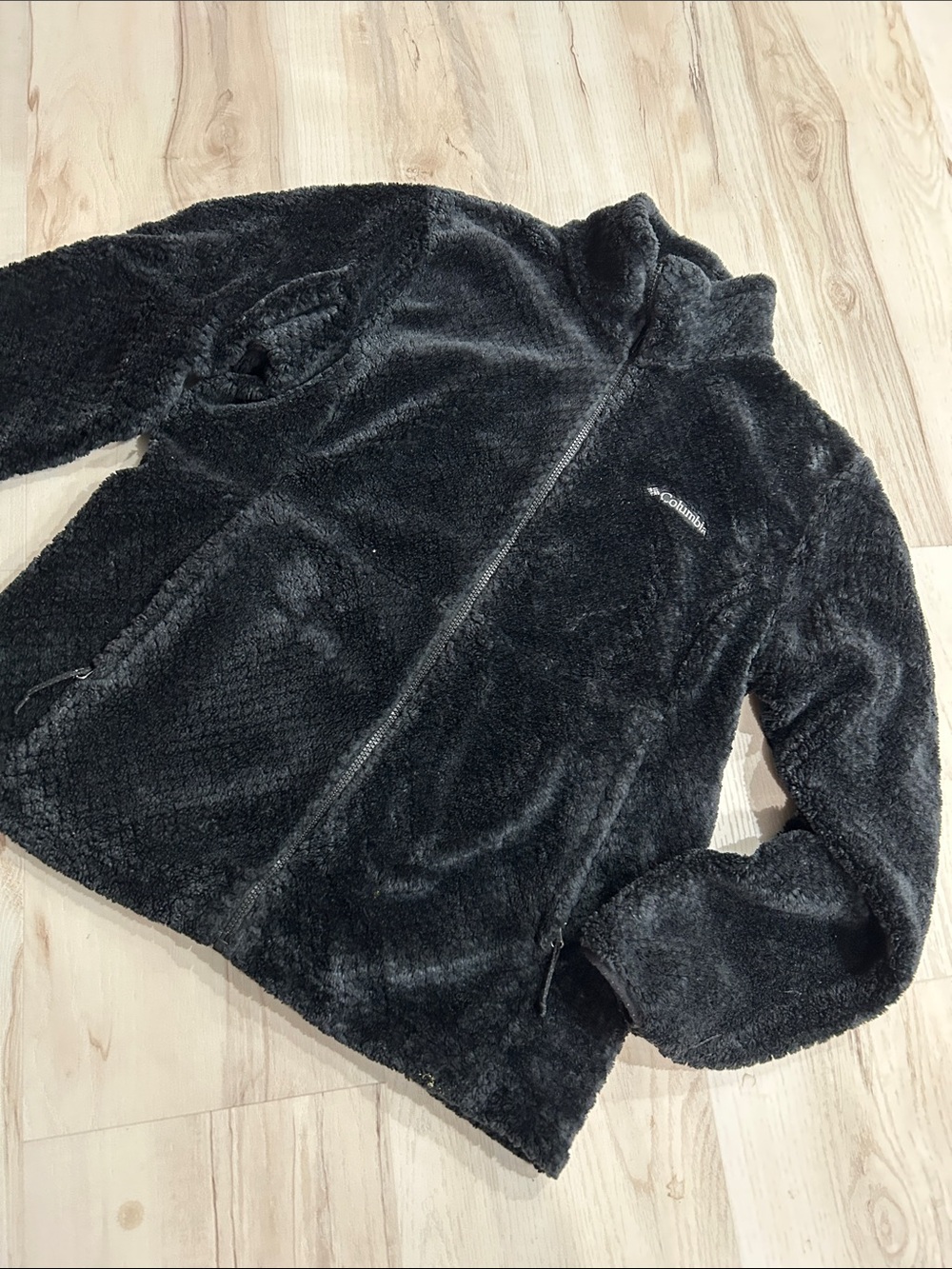 Columbia Women's Black Teddy Fleece Zip Jacket